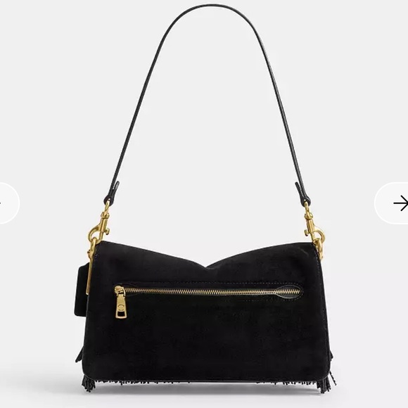 Coach Black Tabby Shoulder Bag with Crystal Fringe 26 - Picture 3 of 6